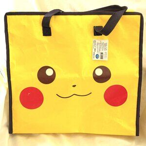 Pokémon Pikachu Zippered Reusable Shopping Bag Kids Nintendo Japanese